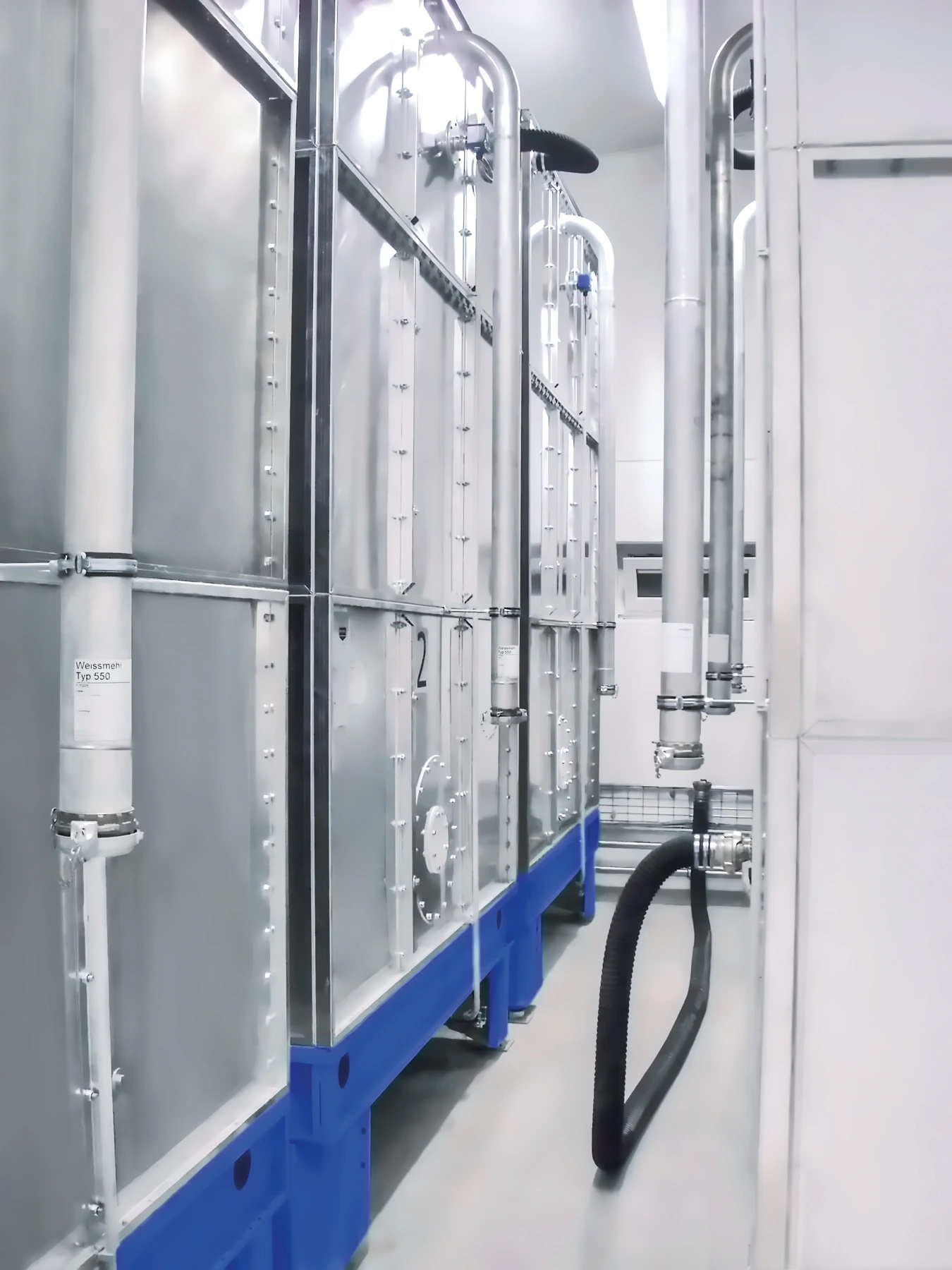 NIO-Innensilos in einer Bäckerei